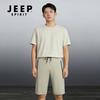 JEEP SPIRIT Men's Ice Silk Casual Capri Shorts
