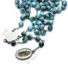 Men Women Rosary Necklace Medal-Catholic Christian Religious Prayer Gift Chain