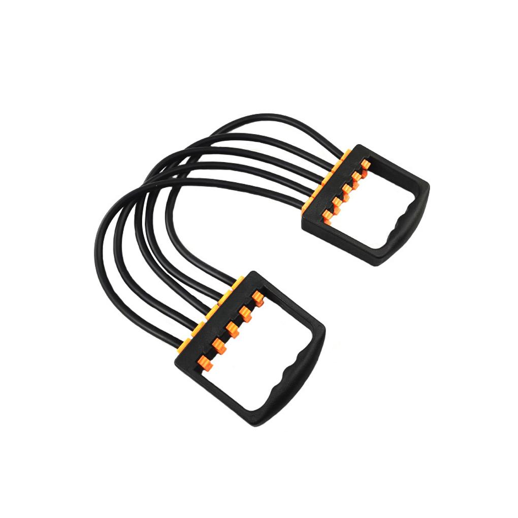 

Эспандер для груди, эластичная лента для развития мышц, разноцветное исполнение, компактный размер, долговечная упругость, отверстия для помощи ,black