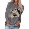 Women's Fashion And Winter Round Neck Casual Pullover Long Sleeve T-Shirt