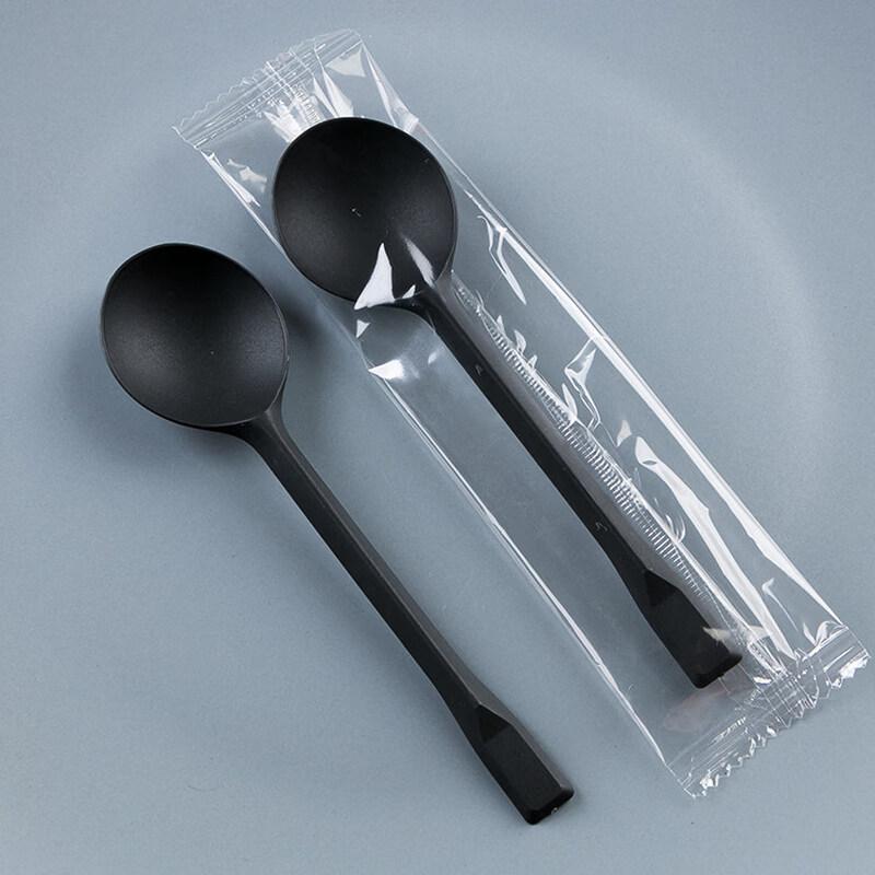 ZISIZ Individually Wrapped Plastic Dessert Spoon