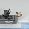 Bookend Book Support Home Decor Decorative Holder End Stopper for Bookshelf Cabinet Rocking