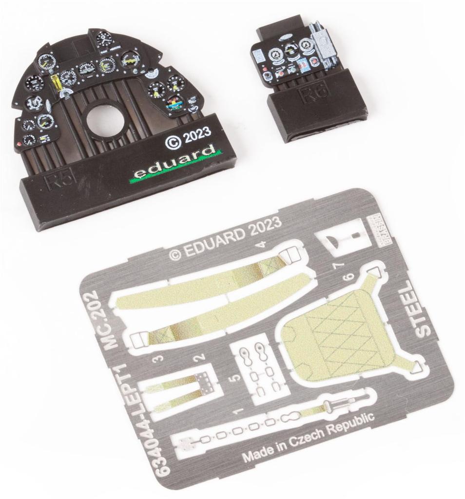Eduard 1/32 scale Look Macchi MC.202 Folgore instrument panel (for Italeri) plastic model parts EDU634044