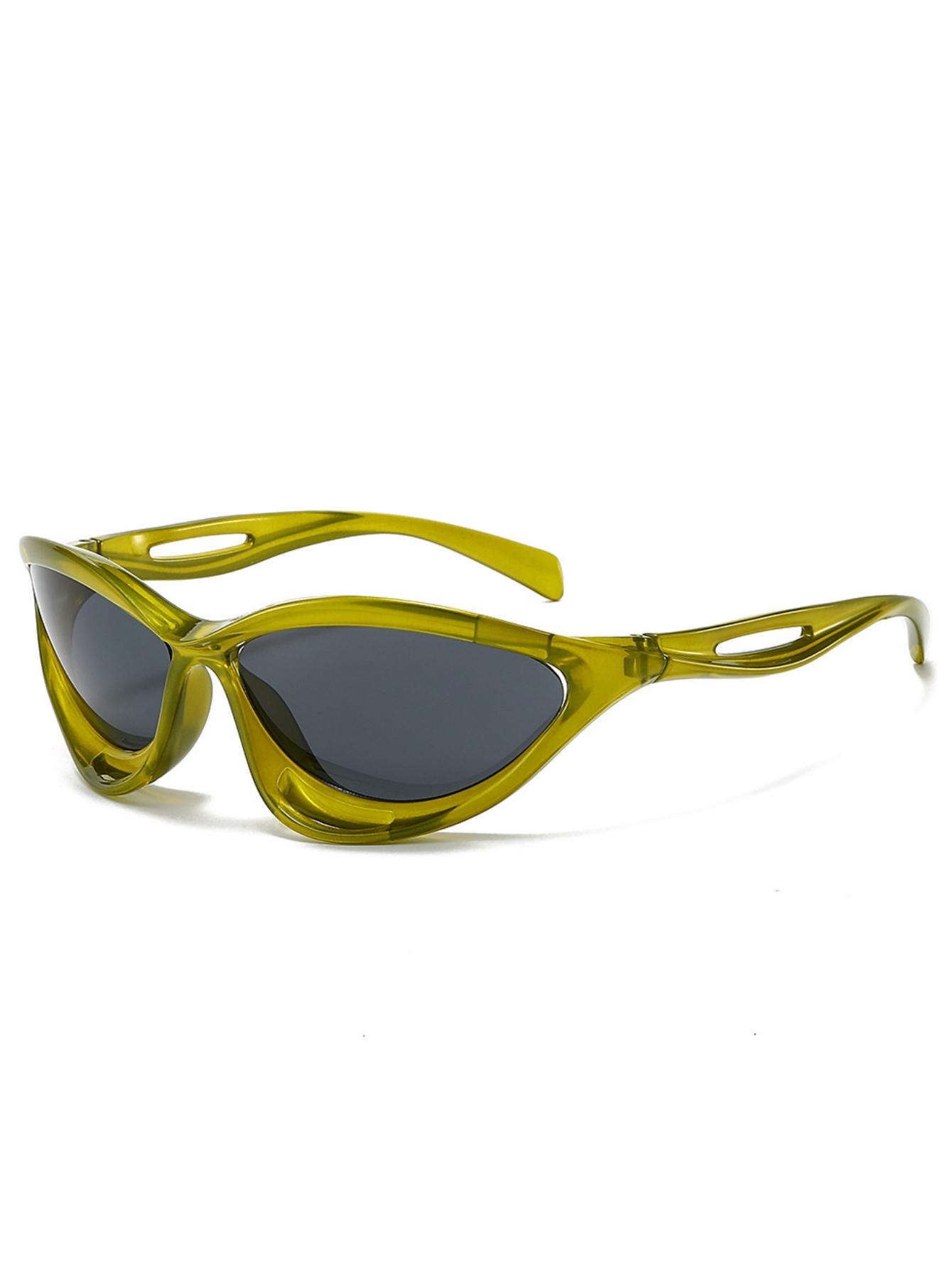 Pure desire for wind Oval-frame metal glasses frame Little face sunglasses spice girl new fashion glasses High Quality