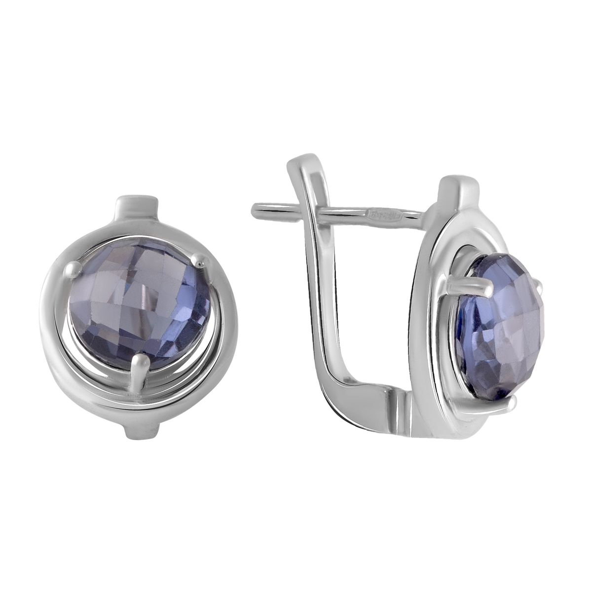 

Срібні сережки-підвіски з олександритом 5.268ct (2050254) різнокольорові кольору