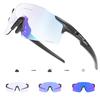 Pochromic Cycling Sunglasses  UV400 Cycling Glasses Outdoor Bike Eyewear MTB Hiking Sports Riding Glasses Bicycle Goggles