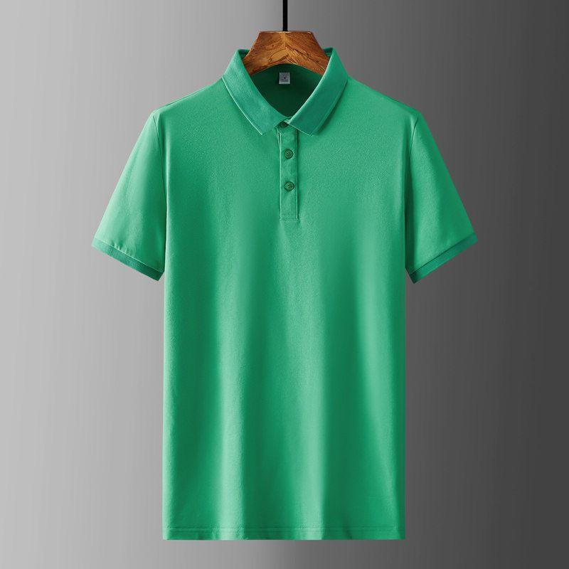 Large Factory OEM Goods Export First-Line Label Cutting Polo Shirt Men's Summer T-shirt Lapel Big Sale Leak-Picking Export Export Order