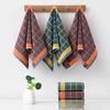 Checkerboard Cotton Bath Towel for Face and Body, Suitable for Household Use, Gentle and Soft, Absorbs Water Well, Gift Towel