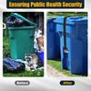 ABWR-Trash Can Lock,Garbage Can Lock For Animal Fits 30-50 Gallon Bin,Adjustable Trash Can Lid Lock/Strap With Metal Claw
