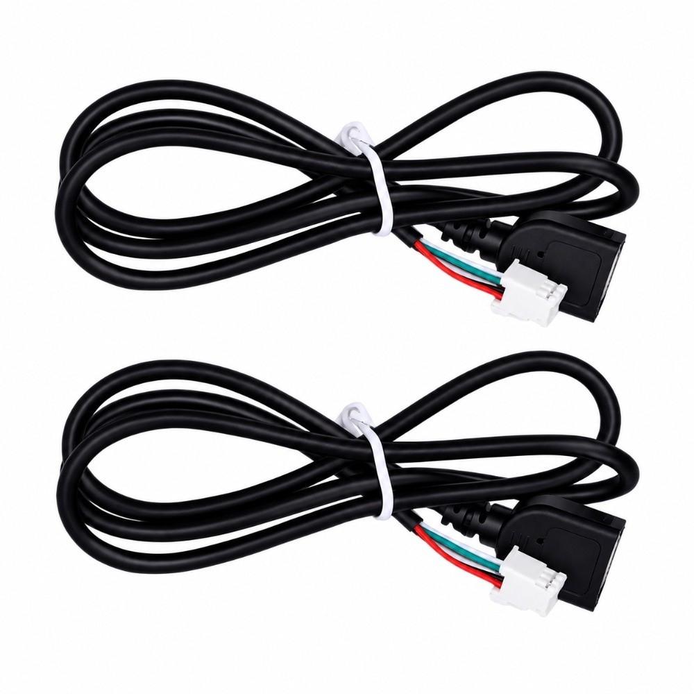 2 Pack 75cm / 29.13in Length Car Stereo Harness USB Extension Cable  For Android Car Radio