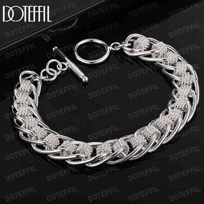 925 Sterling Silber Multi Kreis Armband Modischer Hochzeitsschmuck