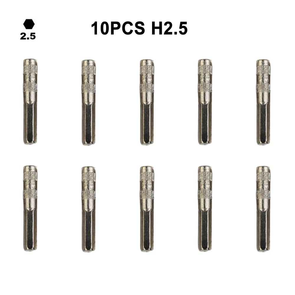 Set Of Ten H4 Hex Shank Screwdriver Bits Compatible With Various For DIY Applications From Toy Repair To Furniture Assembly