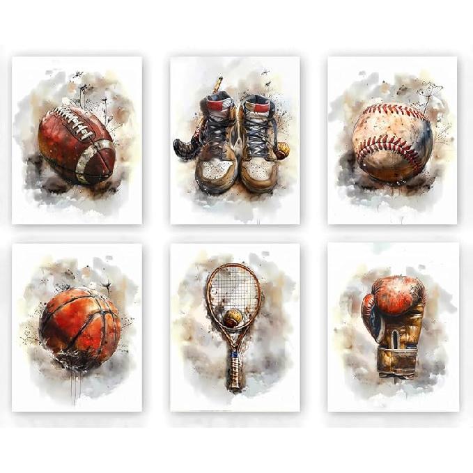 Framed Soccer Canvas Art Prints,Graffiti Canvas Wall Art Framed Art Soccer Shoes Room Decor,Colorful Soccer Art for Girls Room Decor,Girls Bedroom Unframed--Sports Themed W