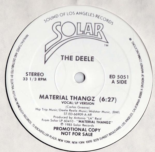 

LP Record DEELE - Material Thangz ED5051 Solar 1985 Japan Soul/Funk Used