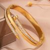 Hot-selling titanium steel bracelet, girls' high-end sense of fashion, popular light luxury in Europe and the United States, Gypsy star love diamond 