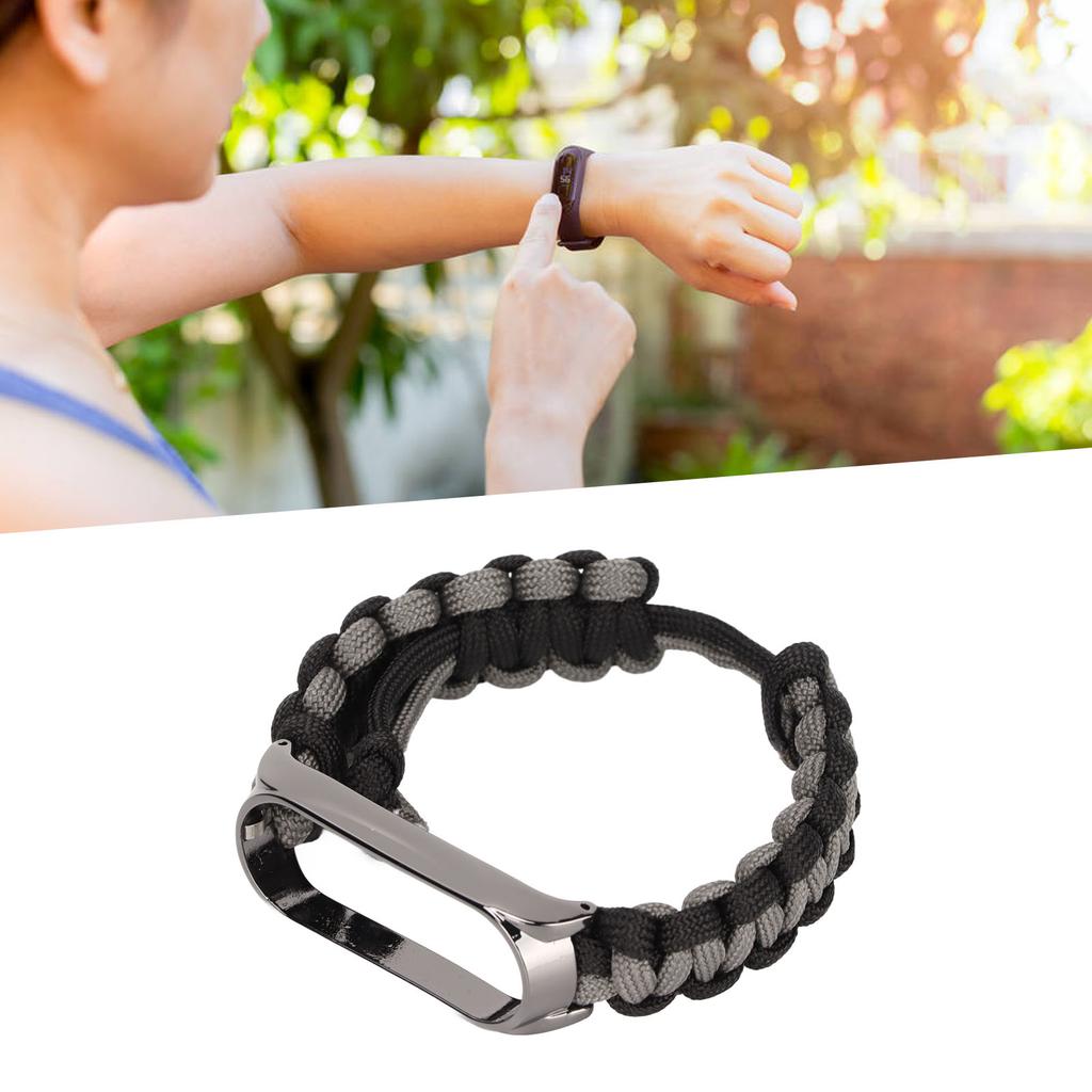 Umbrella Cord Wrist Strap for Xiao Band 6Celsius5 NFC Watch Replacement Wristband