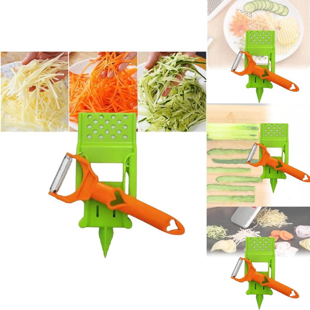 Stainless Steel Ultra Sharp Dual Julienne And Vegetable Peeler Multitasker
