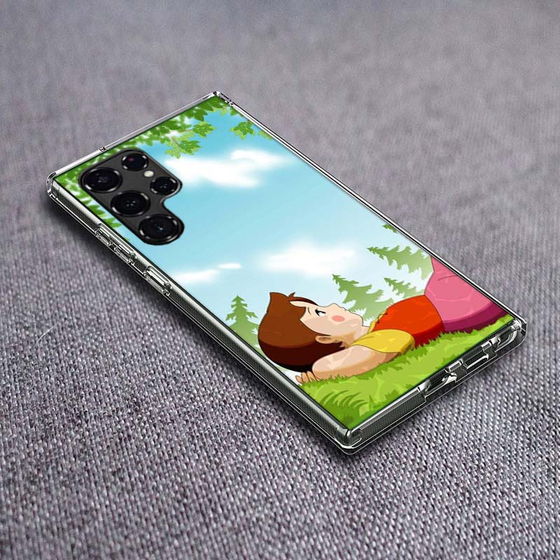 Heidi Cartoon Phone Case For Samsung Galaxy S24 S23 S21 S20 FE S22 S26 Ultra S25 Edge S10 Plus Cover Clear TPU Capa Shell Coque