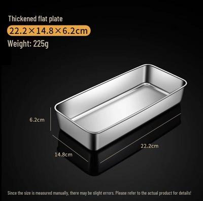 Naijiang 304 Stainless Steel Rectangular Tray