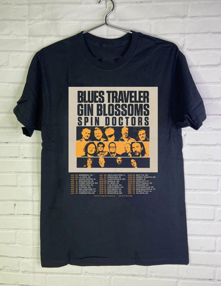 Blue Traveler Gin Blossoms Spin Doctors On Tour 2025 Full Size S-5XL Unisex T-Shirt XL