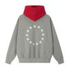 Fear of God Essentials Sixers Sport Hoodie Concrete Heather/ Red Unisex Tops Grey 192NB256416F
