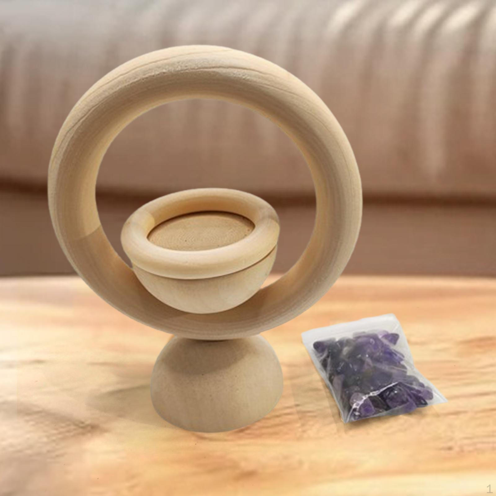 

Wood Essential Oil Diffuser Elegant Aroma for Apartment Office Gift Purple