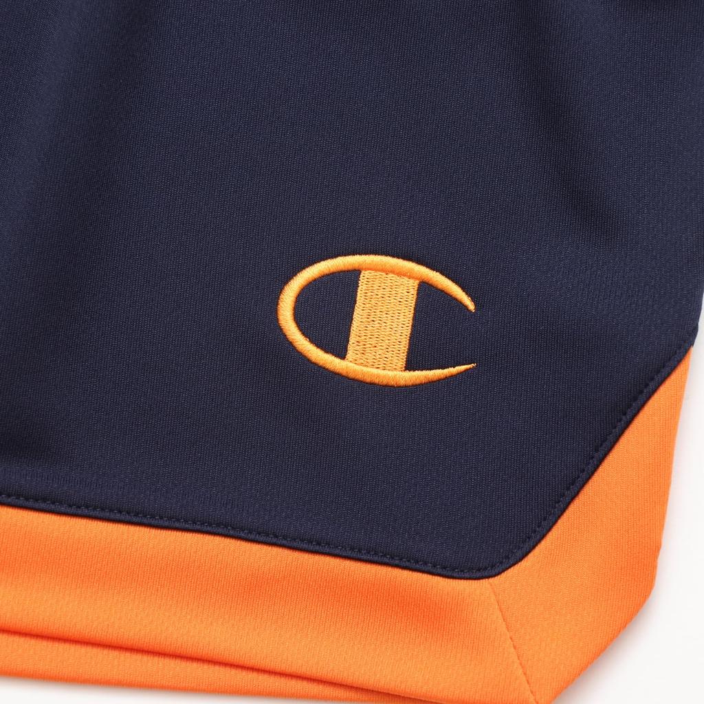 Champion Basketball Navy Kids' Shorts, Quick-Drying, Stretch, Antibacterial, Deodorizing, One-Point Logo, Shorts, CK-AB525,