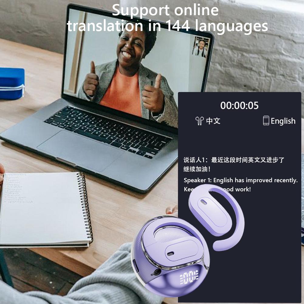 Translation Earbuds Real Time 144 Languages Language Translator Earbuds Translation Headphones for Travel Business Learning