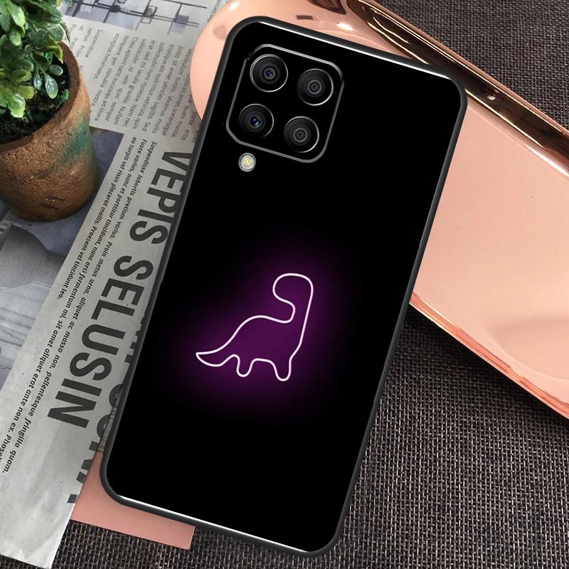 Cartoon Dinosaur Case For Samsung Galaxy M15 M55 M13 M23 M33 M53 M31 M51 M14 M34 M54 M20 M30s M12 M32 M52