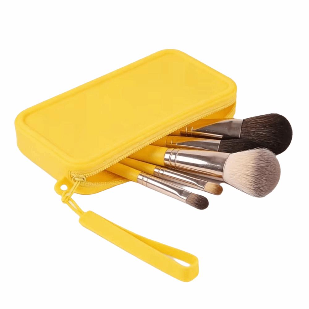 Silicone Multi-Use Makeup Bag Waterproof Portable Cosmetic Bag Square Storage Organizer Travel