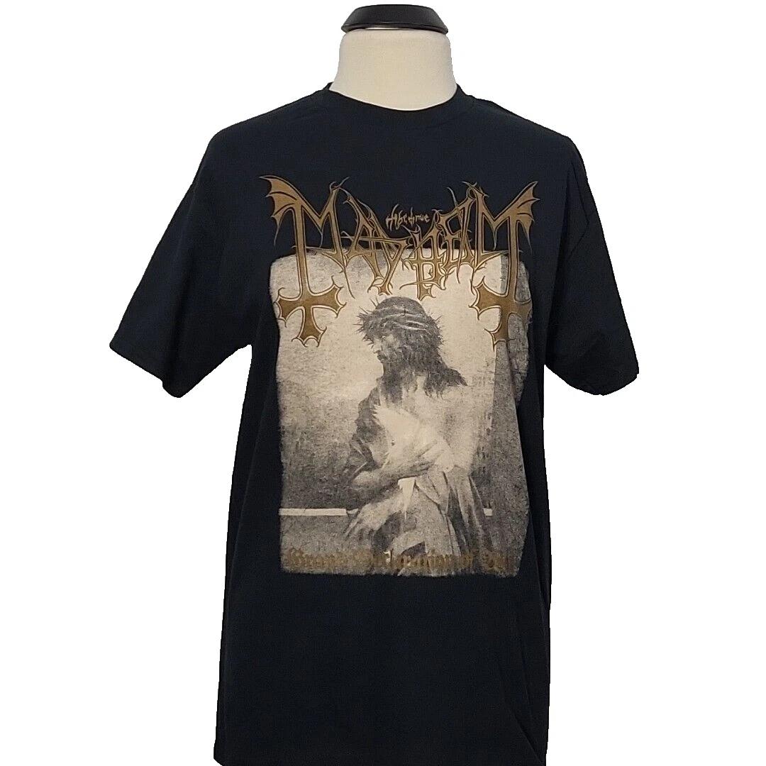 MAYHEM Grand Declaration Of War XL T-Shirt Black Mens Band Logo XL
