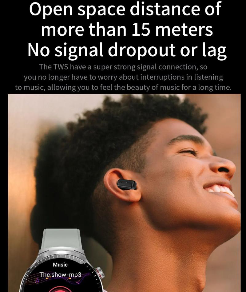 New 2 In 1 Smart Watch With Earbuds Smartwatch TWS Bluetooth Earphone Bluetooth Call Life Waterproof Heart Rate Blood Oxygen Monitor Sports Watch
