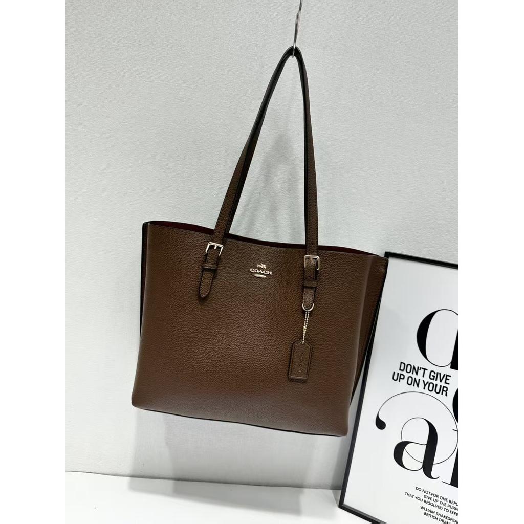 Fashion Coach C Home Women's Bag Mollie Large Pietot Bag Large Capacity Old Flower One Shoulder Handheld Shopping Bag