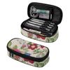 Pencil Pouch Roomy Interior Smooth Zipper Strong Polyester Fabric with Mesh Pocket Removable Divider and Pen Slots for Students