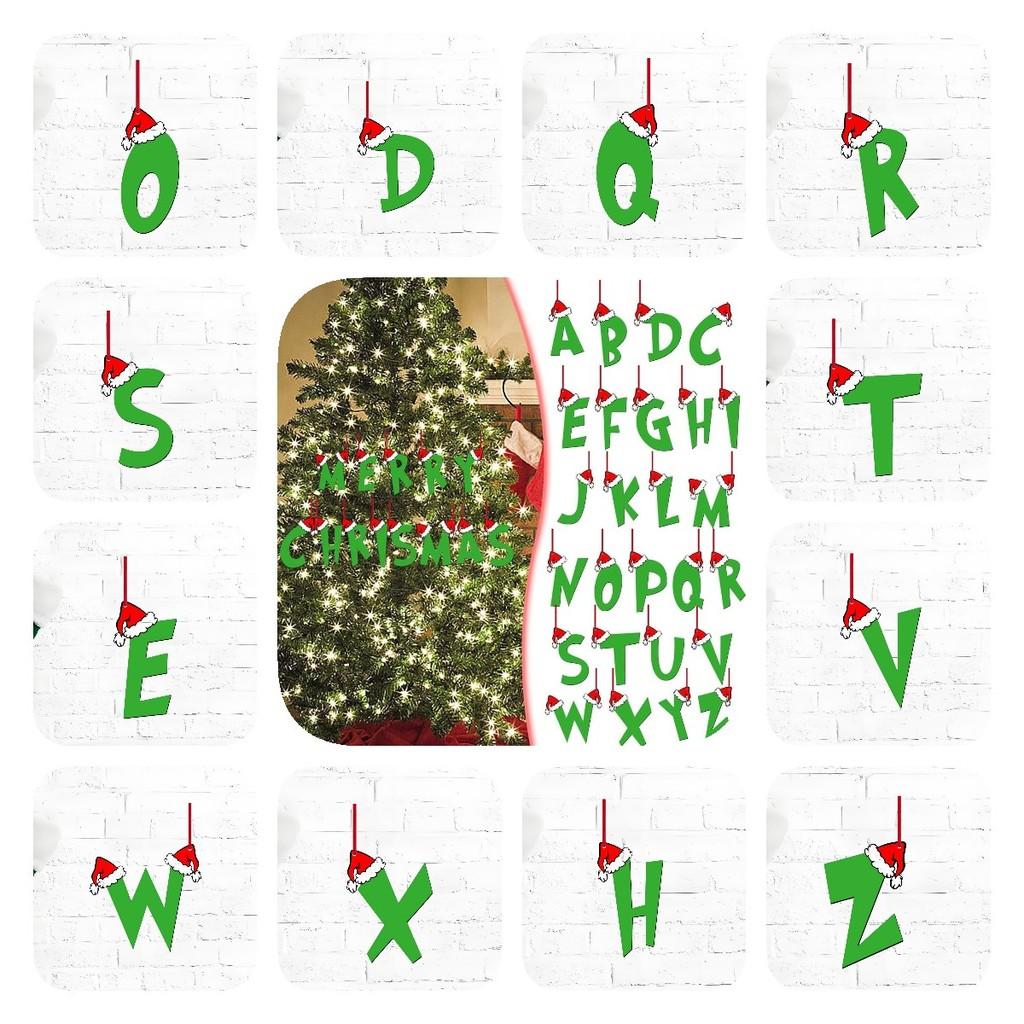 Ideas 26 Christmas Letter Ornament Pendant Christmas Tree Home Gifts Partys