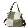 Tote Women's Bag New Canvas Retro Shoulder Bag Simple and Fashionable Versatile Women's Commuter Bag Large-capacity Messenger Bag