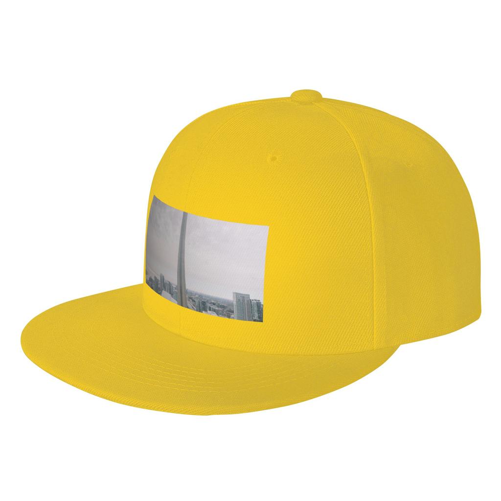 Fashion CN Tower Morning Poster Flat Brim Sun Hat Covering Face Without Makeup Brand Unisex Caps