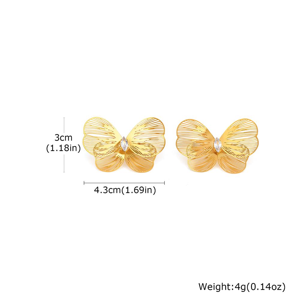 Vintage Exaggerated Hollow Flower Big Earrings for Women, Stainless Steel Long Earrings, Fashion Unique Design Statement Jewelry
