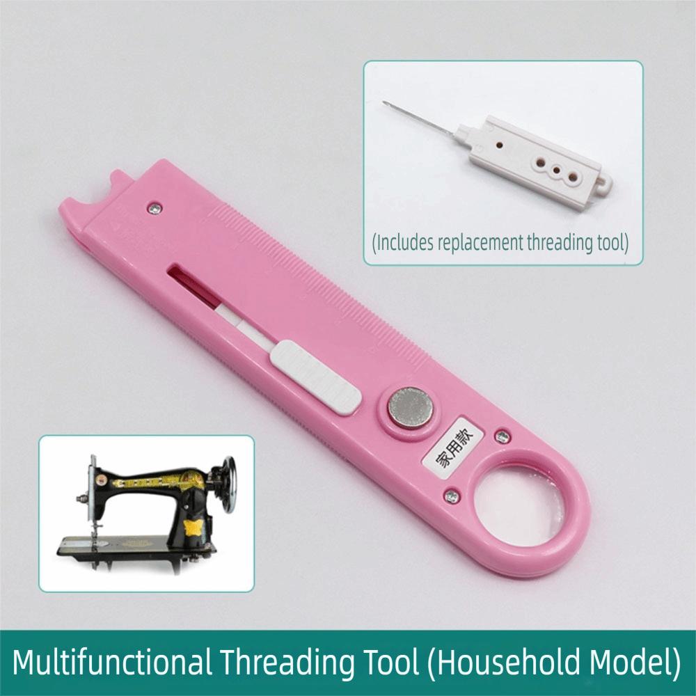 Ручной проволочный нитевдеватель с шкалой и лупой, инструменты для вдевания нити за одну секунду, нитевдеватель для иглы, магнитное всасывание