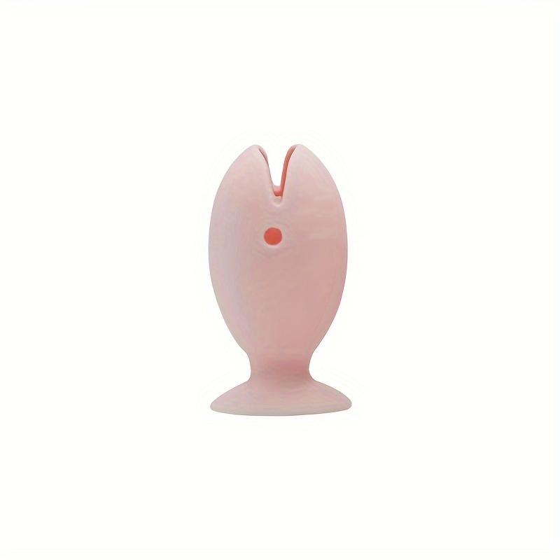 

1unit fish shaped silicone toothbrush protector, a portable toothbrush storage cover essential for journeys