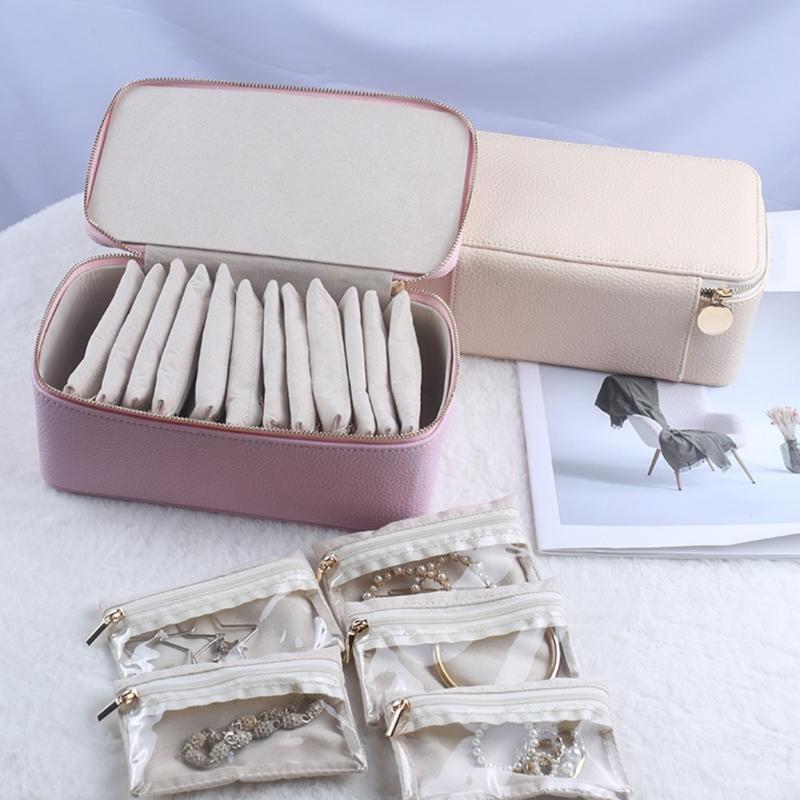 Elegant Leather Jewelry Box Stylish Jewelry Case Jewelry Storage Box Practical Jewelry Display Box Storage Holder