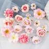 1 Set Artificial Flowers Graduation Decorations Flower Kit DIY Assorted Cap Stickers Glitter Number