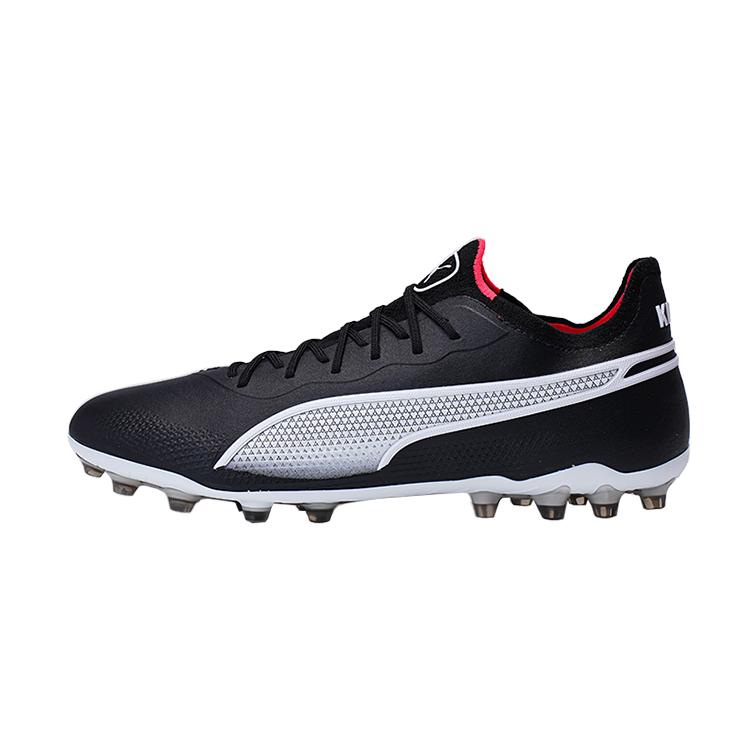 Puma King Ultimate Comfortable Mg (Rubber Short Studs) Artificial Grass Football Shoes Unisex Football Shoes Black 107252-01