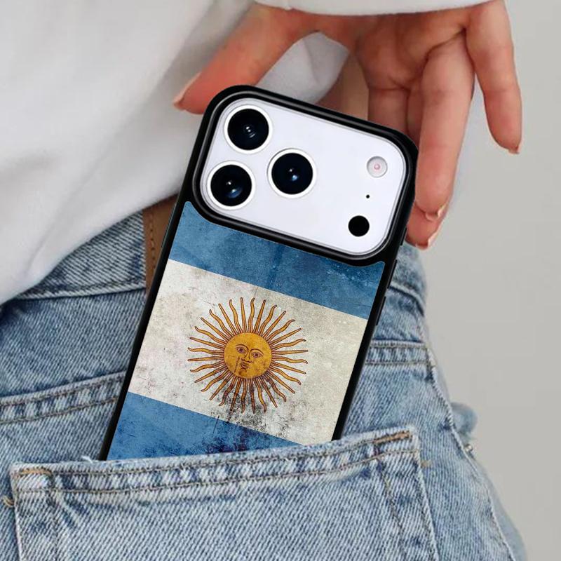 Argentina Flag Phone Case for iPhone 16e 15 14 13 12 17 Pro Max Plus Air 17pro Cover Coque