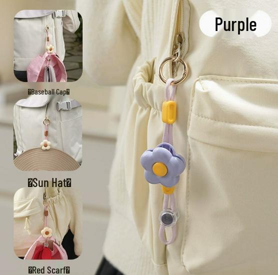 Flower Hat Clip: Cute, Anti-Lost, Sun Protection Travel Accessory
