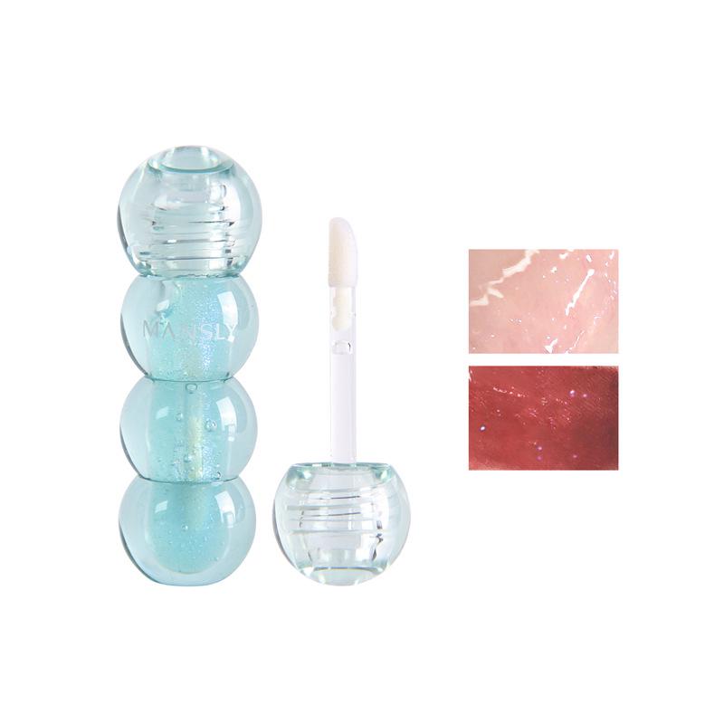MANSLY Rock Candy Water Gloss: Moisturizing, Plumping, Pouty Lip Balm with Mirror Finish for Students 3.6g