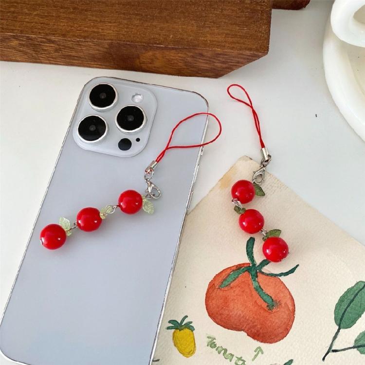 Novelty Tomato with Leaf Girl Keychain Charm Pendant Accessory for School Travel and Everyday Styles Daily Casual Use
