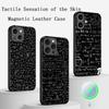Cool formula equation cool pattern Phone Case For iPhone 16 15 14 13 12 11 Plus Pro Max High-end Luxury Magsafe Sheepskin