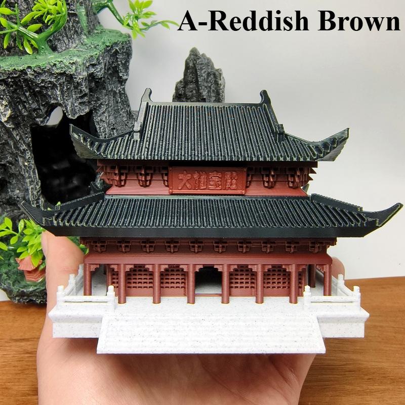 1Pc Micro Landscape 3D Printing Palace Building Ornament Desktop Aquascape Ancient Architecture Home Decoration Accessories