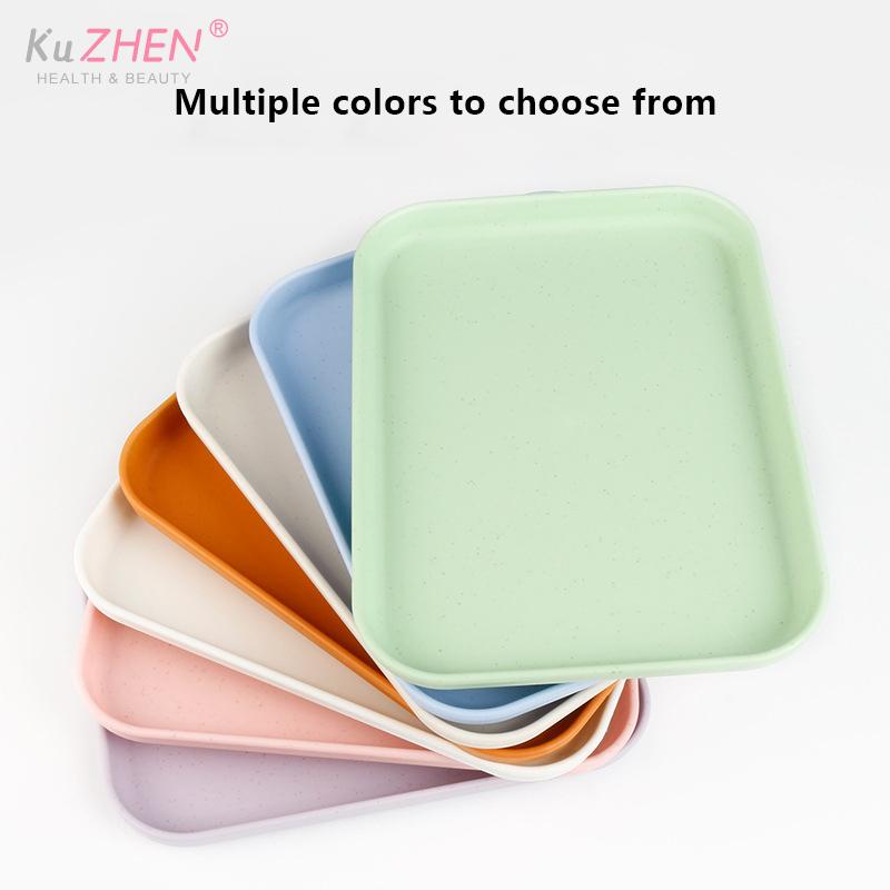 1PC Square Stainless Steel Cosmetic Storage Tray Nail Art Equipment Plate Tools Dental&False Nails Nail Decorations Display Tray